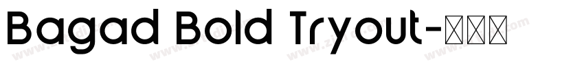 Bagad Bold Tryout字体转换